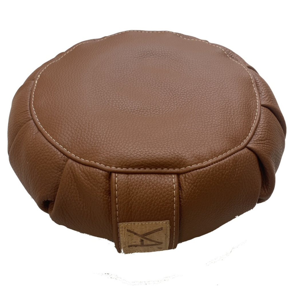 YA'Fu Meditation Cushion | Exclusive collection, Leather - Brown