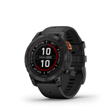 Kép betöltése a galériamegjelenítőbe: Garmin | FENIX 7 PRO SOLAR, SZÜRKE, FEKETE SZILIKON SZÍJJAL