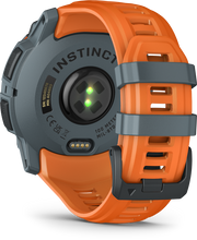 Lade das Bild in den Galerie-Viewer, Garmin | INSTINCT 3, 50mm Solar, Szürke, narancs szíjjal (ED)