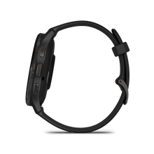 Lade das Bild in den Galerie-Viewer, Garmin | VENU 3 FEKETE, FEKETE KERETTEL, BŐR ÉS SZILIKON SZÍJJAL