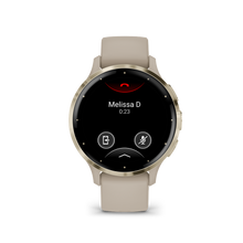 Load image into Gallery viewer, Garmin | VENU 3S FRANCIA SZÜRKE-KRÉMARANY, SZILIKON SZÍJJAL