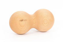 Load image into Gallery viewer, Dupla masszázs golyó - bükkfa, 10 cm | rollholz