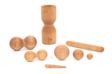 Load image into Gallery viewer, Nagy masszázs henger szett - égerfa | rollholz