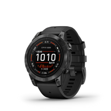 Kép betöltése a galériamegjelenítőbe: Garmin | EPIX PRO (GEN 2) SAPPHIRE 47 MM, KARBONSZÜRKE DLC, FEKETE SZILIKON SZÍJJAL (ED XD)
