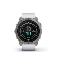 Load image into Gallery viewer, Garmin | EPIX PRO (GEN 2) SAPPHIRE 51 MM, TITANIUM, FEHÉRKŐ SZILIKON SZÍJJAL (ED XD)
