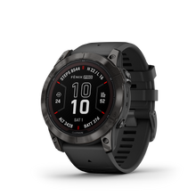 Kép betöltése a galériamegjelenítőbe: Garmin | FENIX 7X PRO SAPPHIRE SOLAR, SZÜRKE DLC TITÁNIUM, FEKETE SZILIKON SZÍJJAL (ED XD)
