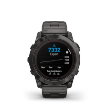 Kép betöltése a galériamegjelenítőbe: Garmin | FENIX 7X PRO SAPPHIRE SOLAR, SZÜRKE DLC TITÁNIUM, KARBONSZÜRKE FÉM SZÍJJAL (ED SD)
