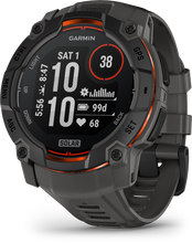 Load image into Gallery viewer, Garmin | INSTINCT 3, 50mm Solar, Fekete, sötétszürke szíjjal (ED)
