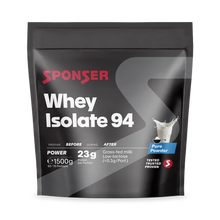 Kép betöltése a galériamegjelenítőbe: Sponser Whey Isolate 94 fehérjepor 1500g, vanília
