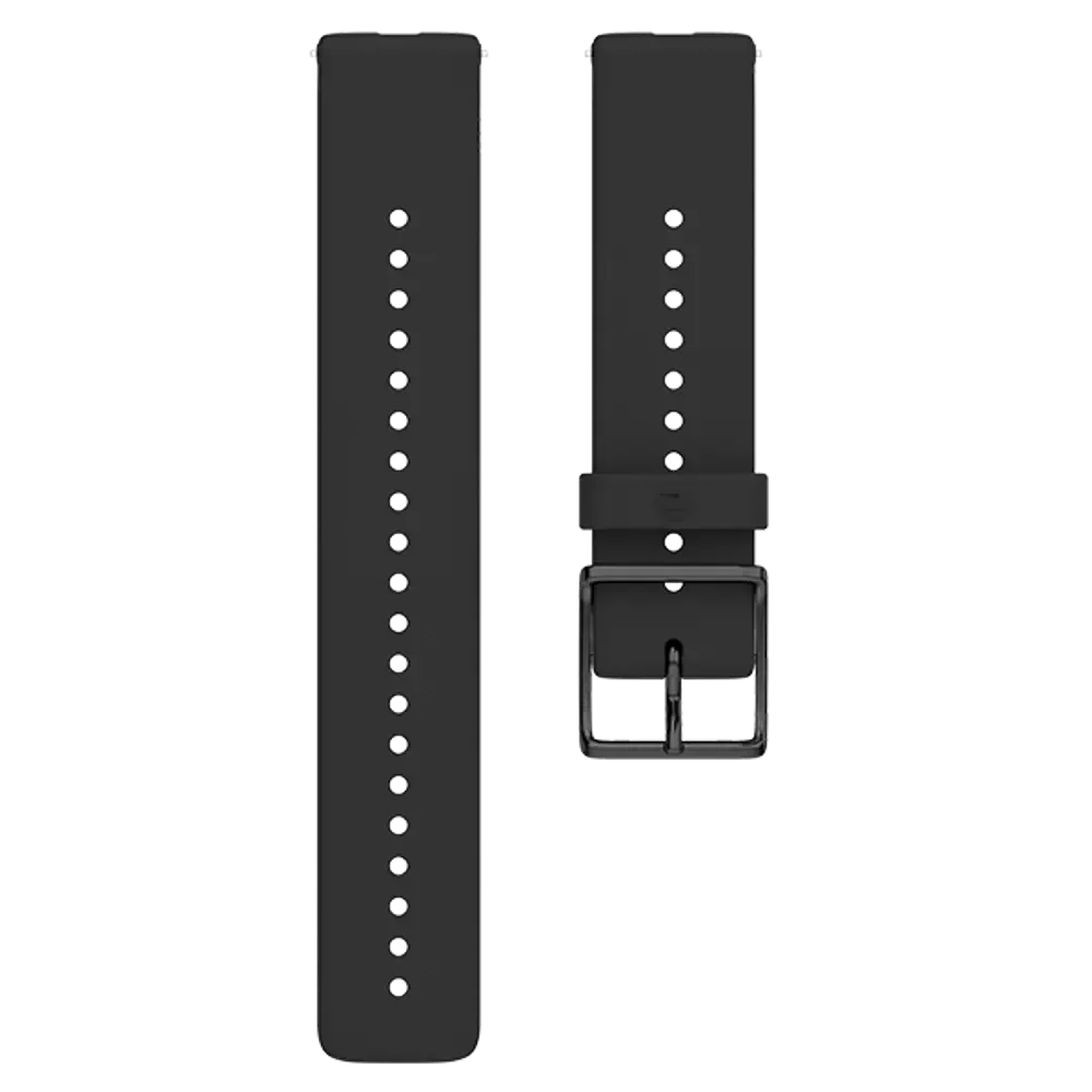 Polar szilikon csuklópánt, 20 mm - fekete