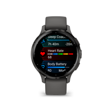 Lade das Bild in den Galerie-Viewer, Garmin | VENU 3S SZÜRKE, SZÜRKE KERETTEL, SZILIKON SZÍJJAL (ED)
